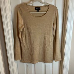 McDuff Wool and Cashmere Beige Sweater Size L